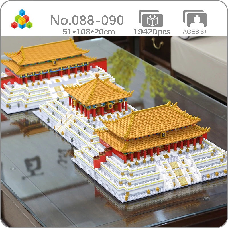 YZ World Architecture The Imperial Palace Forbidden City Hall Of Harmony 3D Model Mini Diamond Blocks Bricks Building Toy No Box
YZ World Architecture The Imperial Palace Forbidden City Hall Of Harmony 3D Model Mini Diamond Blocks Bricks Building Toy No Box