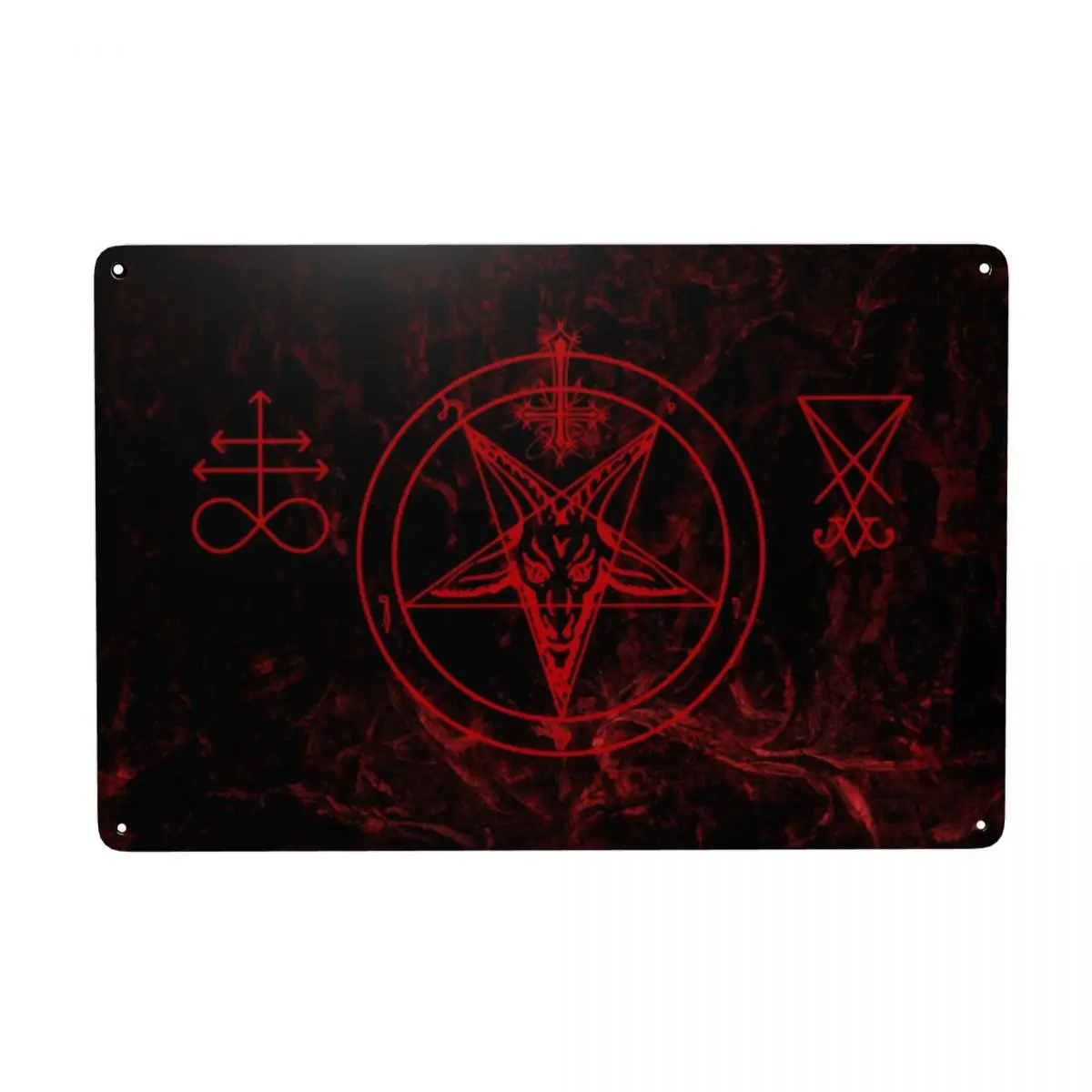 Vintage Baphomet Leviathan Cross Metal Sign Custom Devil Satanic Tin Plaque Gate Garden Bars Wall Decor 30x20cm
Vintage Baphomet Leviathan Cross Metal Sign Custom Devil Satanic Tin Plaque Gate Garden Bars Wall Decor 30x20cm