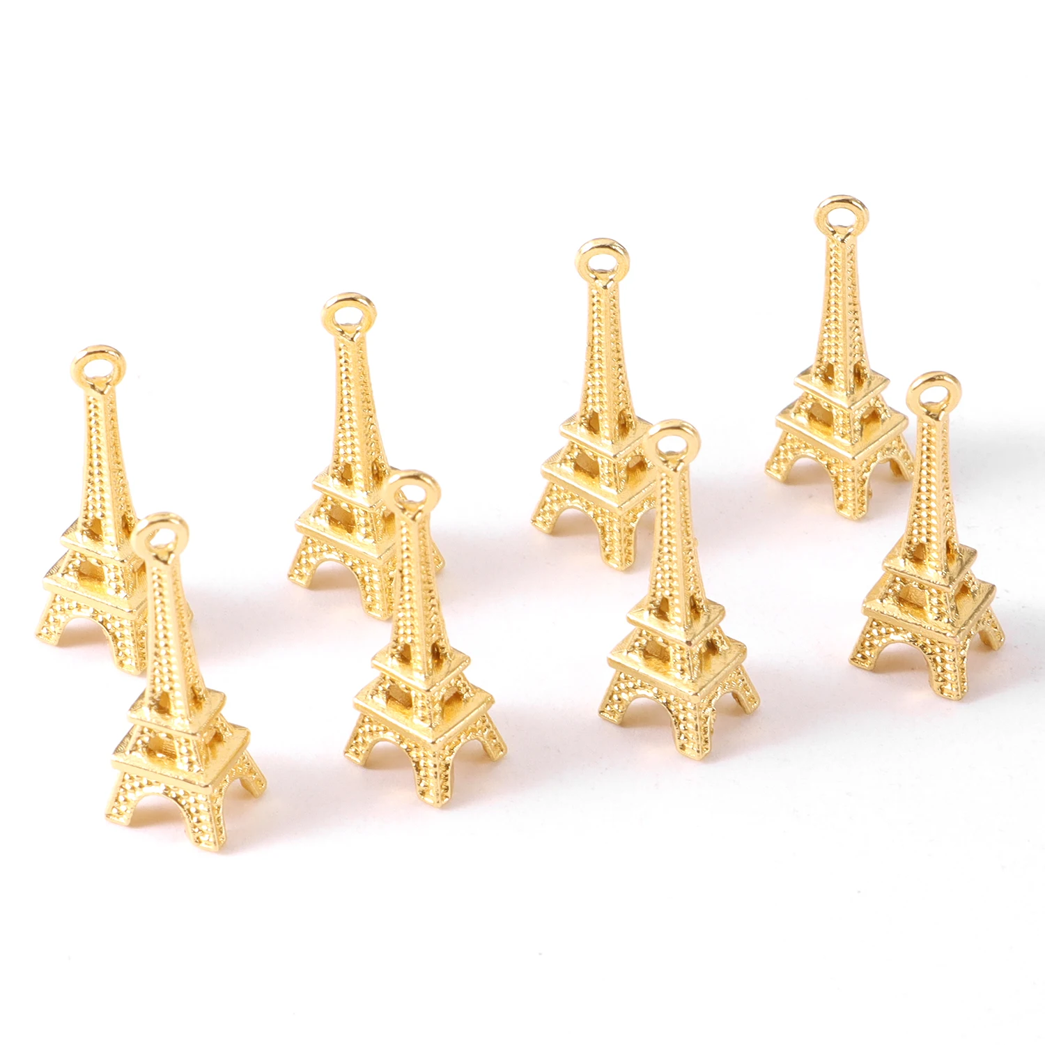 

15pcs/lot Zinc Alloy Eiffel Tower Charms Pendants for Jewelry Making DIY Craft Handmade Bracelet Necklaces Earrings Accessory