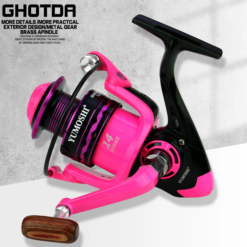 2000-7000 Fishing Reel 5.2:1 Gear Ratio Saltwater Fishing Reels Metal Spool Spinning Fishing Reel Left/Right Handle
2000-7000 Fishing Reel 5.2:1 Gear Ratio Saltwater Fishing Reels Metal Spool Spinning Fishing Reel Left/Right Handle