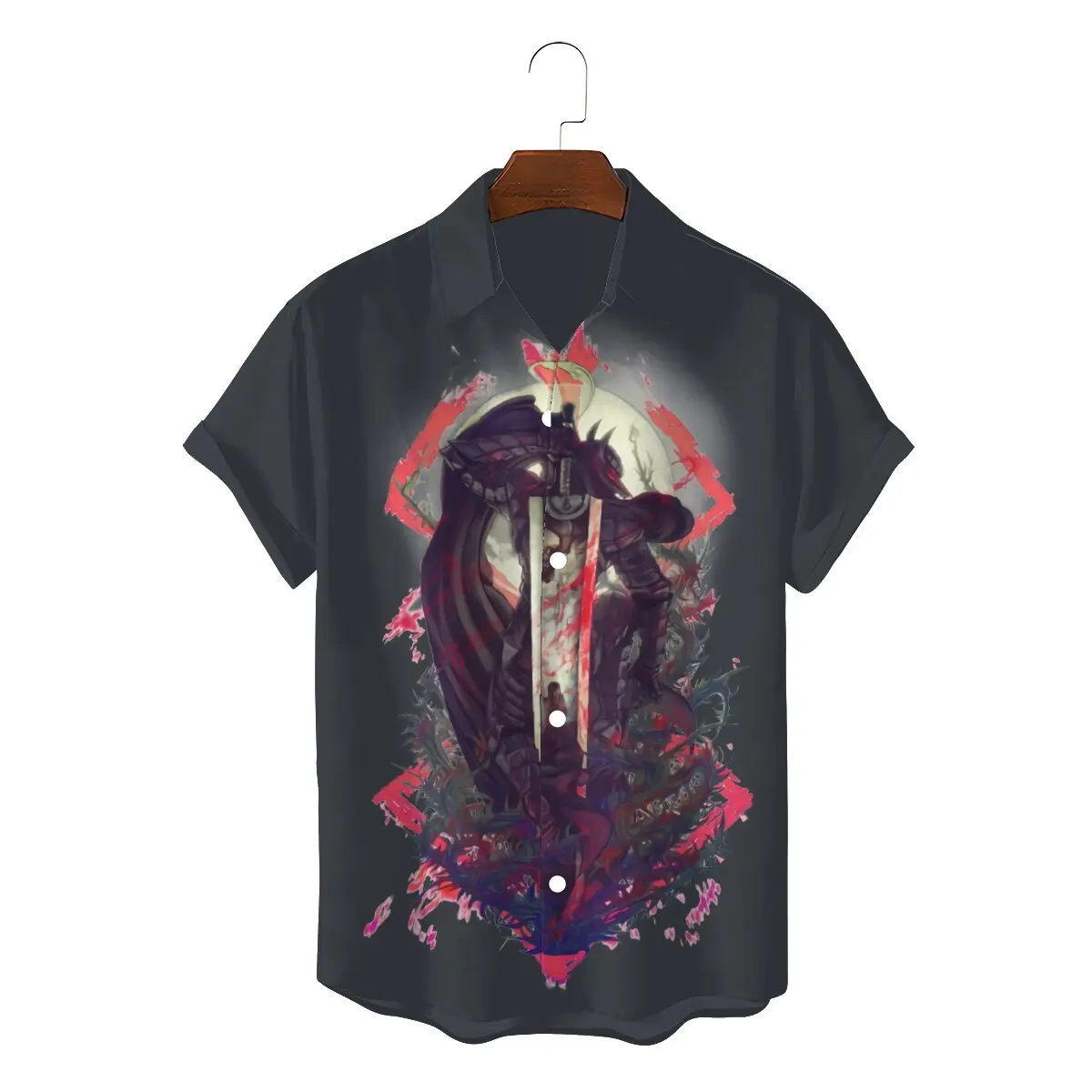 Sword 2022 Man's Amazing Hawaii Shirts Berserk Guts Griffith Behelit Manga Square Neck Short Sleeve 3D Shirt High Quality
Sword 2022 Man's Amazing Hawaii Shirts Berserk Guts Griffith Behelit Manga Square Neck Short Sleeve 3D Shirt High Quality
