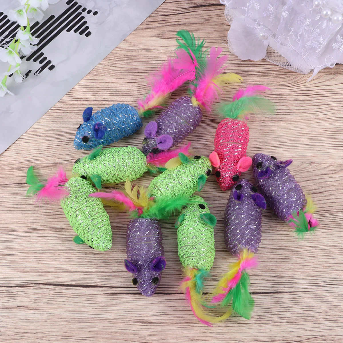 Cat Toys Mice Toytailsindoor Cats Pet Interactive Squeakyrattle Catcher Squeaking
Cat Toys Mice Toytailsindoor Cats Pet Interactive Squeakyrattle Catcher Squeaking