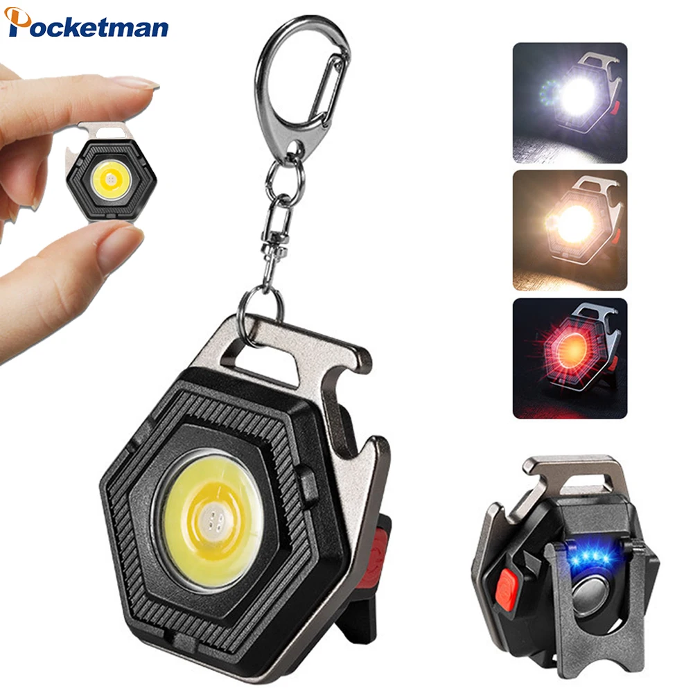 Mini USB Charging Camping Light LED Flashlight Lantern COB Keychain Work Light Floodlight with Strong Magnet IP64 Waterproof
Mini USB Charging Camping Light LED Flashlight Lantern COB Keychain Work Light Floodlight with Strong Magnet IP64 Waterproof