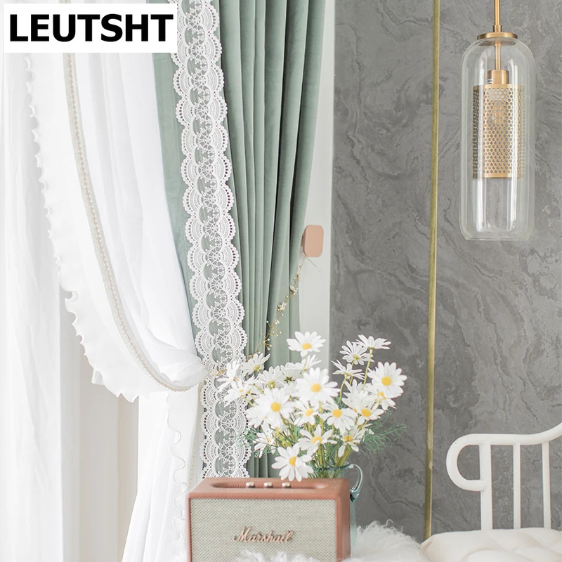 2022 New Avocado Green French Lace Princess Style Curtains Bedroom Living Room Bay Window Shading Curtains Modern and Simple
2022 New Avocado Green French Lace Princess Style Curtains Bedroom Living Room Bay Window Shading Curtains Modern and Simple