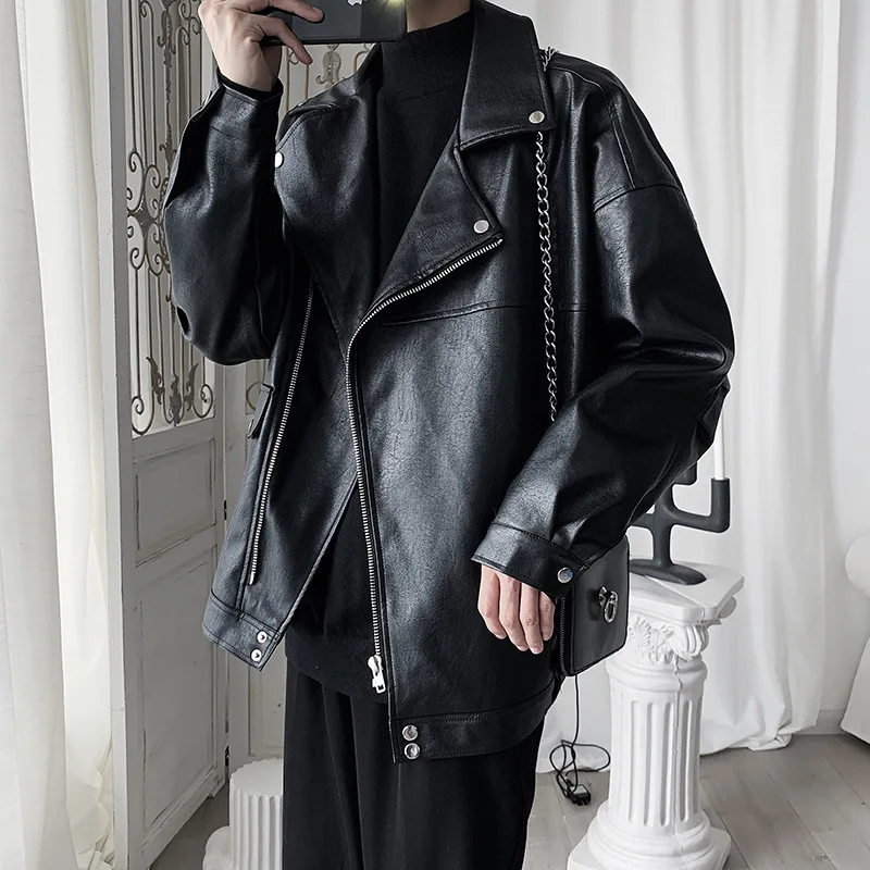 Spring Autumn Leather Jacket Men Stylish Leather Jacket Men Vintage Lapel Zipper Design Leather Coat Men Casual Jacket Men
Spring Autumn Leather Jacket Men Stylish Leather Jacket Men Vintage Lapel Zipper Design Leather Coat Men Casual Jacket Men