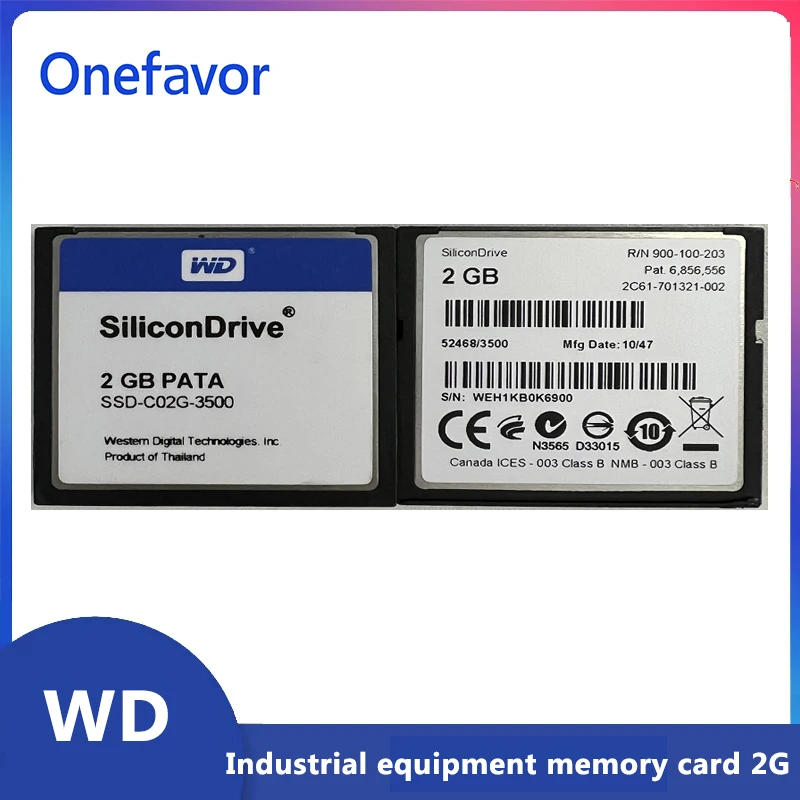 WD Western Digital оригинальный CF 2G карта памяти для промышленного оборудования ЧПУ станок с промышленным контролем медицинская карта Фрэнка CF
WD Western Digital оригинальный CF 2G карта памяти для промышленного оборудования ЧПУ станок с промышленным контролем медицинская карта Фрэнка CF