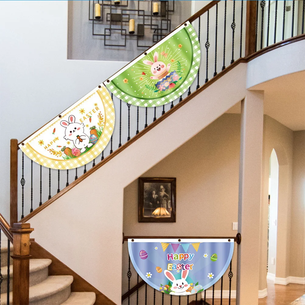 2 Pcs Rabbit Playpen Easter Garden Flag Indoor Easter Rail Flag Cloth Easter Semicircular Banner Easter Hanging Flag
2 Pcs Rabbit Playpen Easter Garden Flag Indoor Easter Rail Flag Cloth Easter Semicircular Banner Easter Hanging Flag