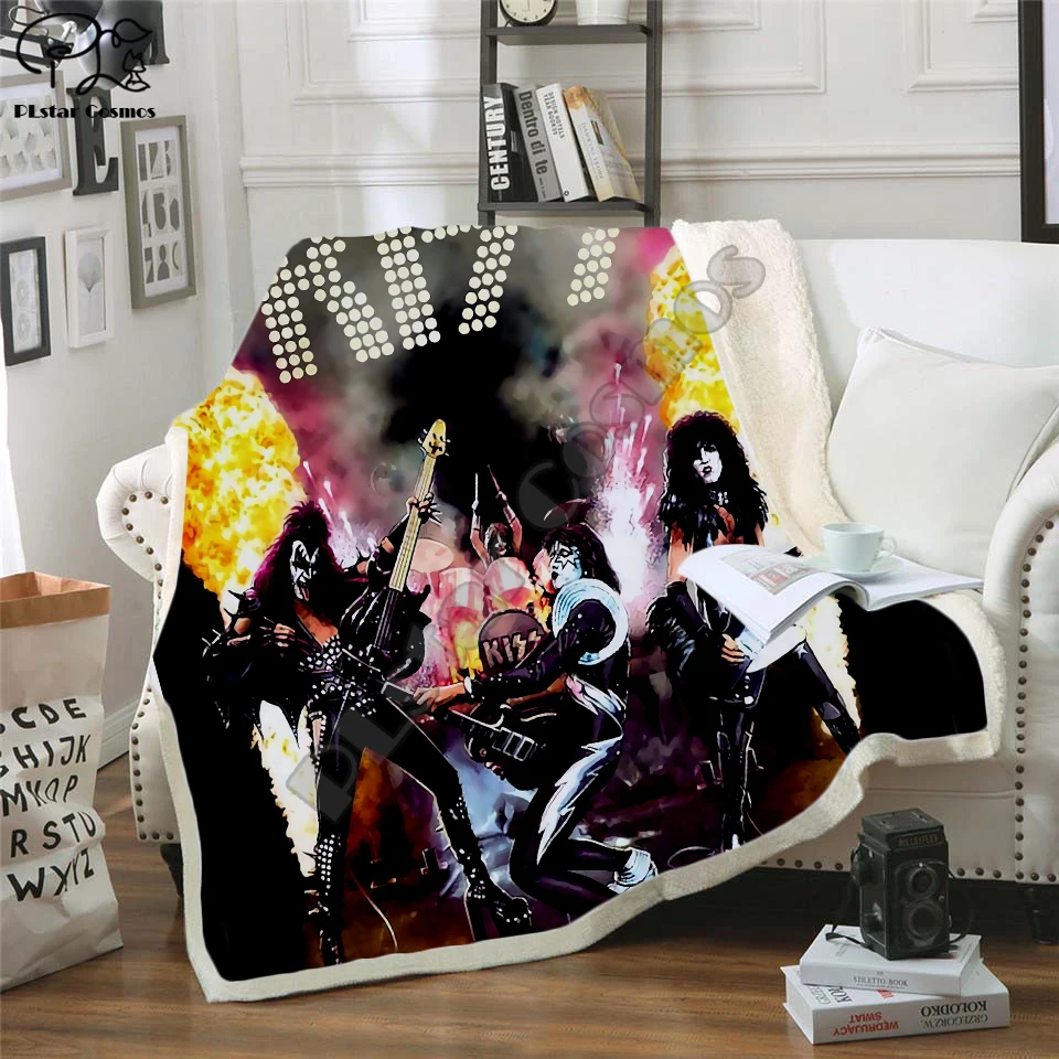 Plstar Cosmos Band KISS Rock & Roll All Nite Party Blanket 3D print Sherpa Blanket on Bed Home Textiles Dreamlike style-8
Plstar Cosmos Band KISS Rock & Roll All Nite Party Blanket 3D print Sherpa Blanket on Bed Home Textiles Dreamlike style-8