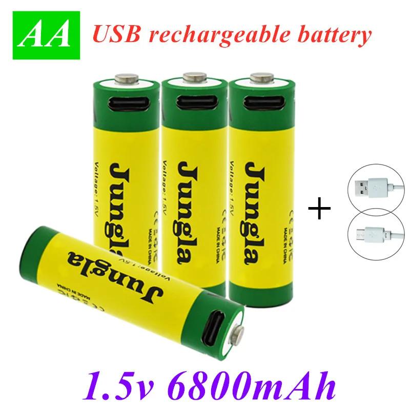 100% NEW 1.5V AA 6800mAh USB rechargeable li-ion battery for remote control mouse small fan Electric toy battery+Charging line
100% NEW 1.5V AA 6800mAh USB rechargeable li-ion battery for remote control mouse small fan Electric toy battery+Charging line