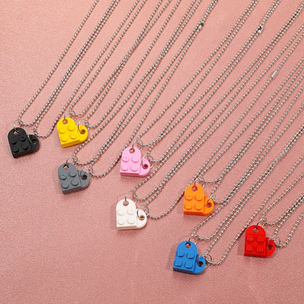 Couple Geometric Simple Heart Pendant 2021 Color Detachable Love Building Block Necklace Hip Hop Resin Double-layer Bead Chain
Couple Geometric Simple Heart Pendant 2021 Color Detachable Love Building Block Necklace Hip Hop Resin Double-layer Bead Chain