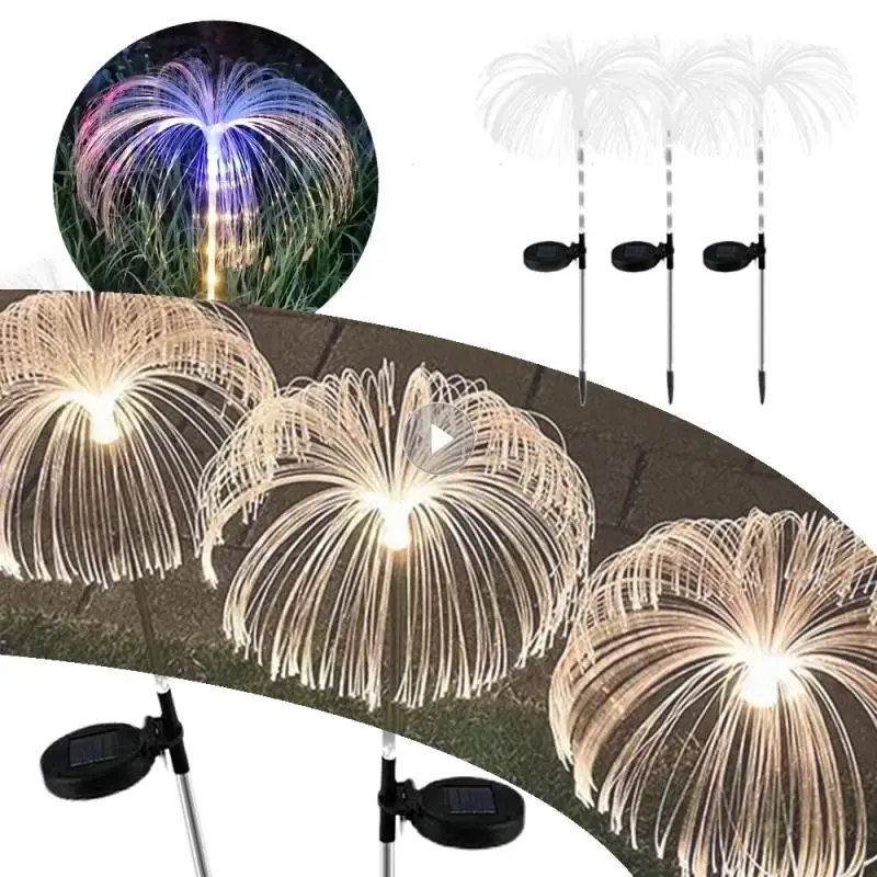 LED 7-color Solar Garden Lamp Outdoor Waterproof Lawn Lamp Optical Fiber Jellyfish Lamp For Road Yard Party Decoration Light
LED 7-color Solar Garden Lamp Outdoor Waterproof Lawn Lamp Optical Fiber Jellyfish Lamp For Road Yard Party Decoration Light