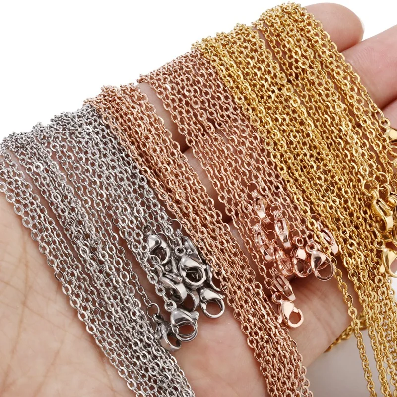 10pcs 50cm Gold Stainless Steel Link Adjustable Chain For DIY Choker Necklace Jewelry Craft Accessories Material making
10pcs 50cm Gold Stainless Steel Link Adjustable Chain For DIY Choker Necklace Jewelry Craft Accessories Material making