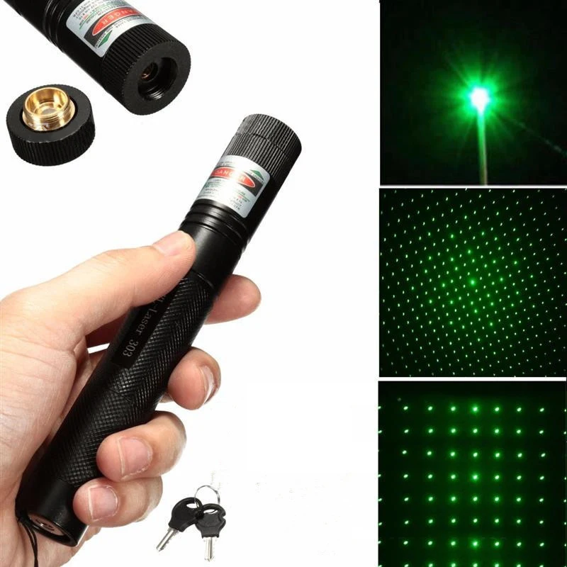 

High Powerful Green Laser Pointer- 532nm 5mw Continuous Line Laser Torch (No battery provided)with Adjustable Focus for Hunting