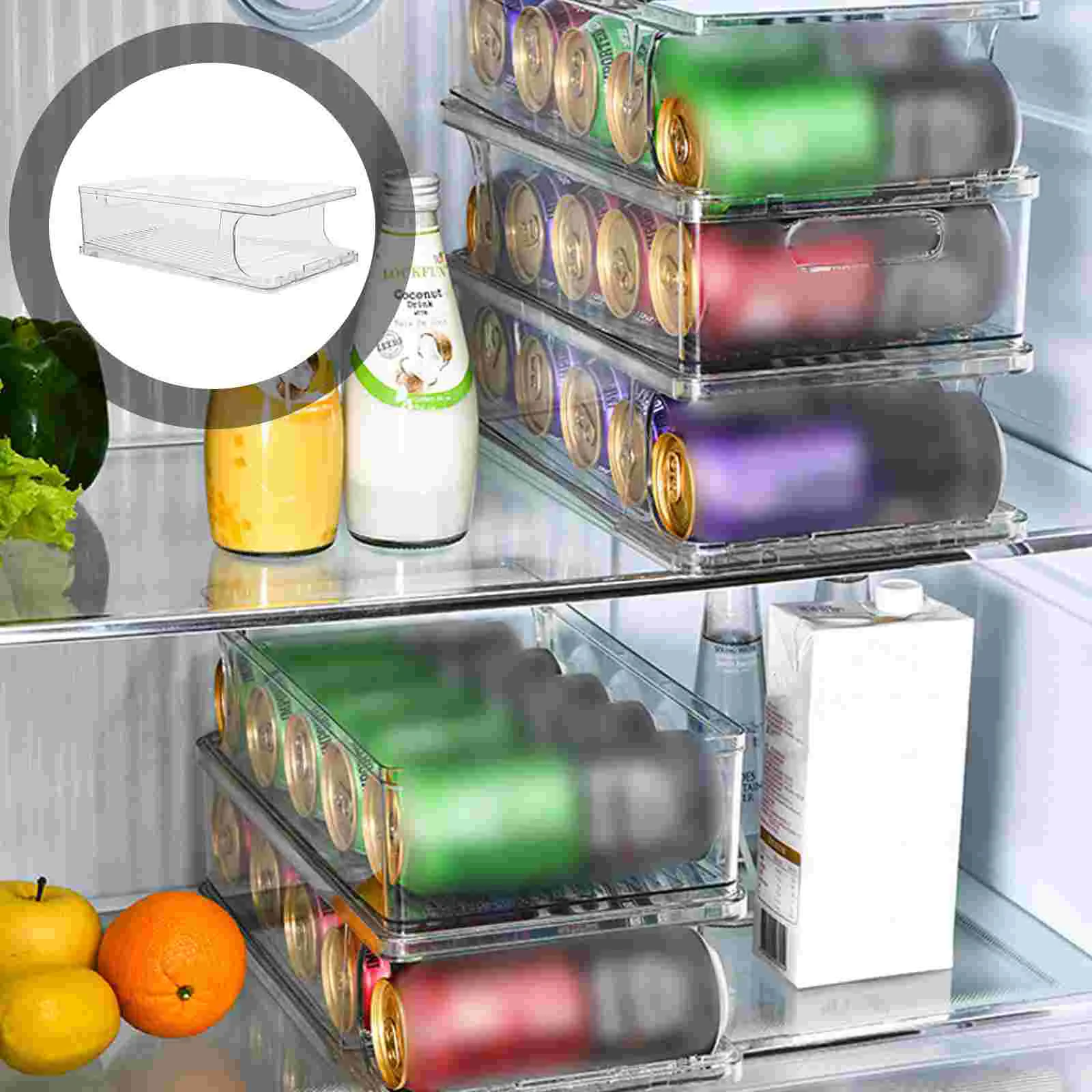 Storage Soda Bin Organizer Rack Kitchen Refrigerator Container Can Box Rolling Automatic Drink Freezer Fridgedispenser Cola
Storage Soda Bin Organizer Rack Kitchen Refrigerator Container Can Box Rolling Automatic Drink Freezer Fridgedispenser Cola