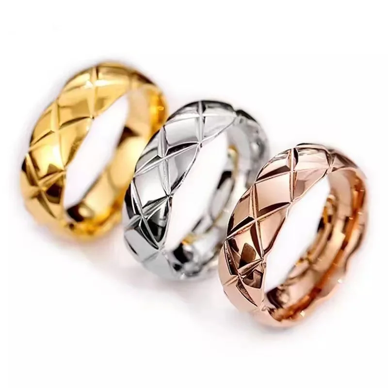 Original Rhombic Lattice Ring Korean Fashion Women Jewelry Stainless Steel Anillos Trendy Antioxidant Colorfast Accessories Gift
Original Rhombic Lattice Ring Korean Fashion Women Jewelry Stainless Steel Anillos Trendy Antioxidant Colorfast Accessories Gift