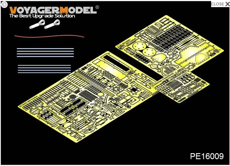 Voyager PE16009 1/16 WWII German Tiger I MID Production Basic (For TRUMPETER) assemble
Voyager PE16009 1/16 WWII German Tiger I MID Production Basic (For TRUMPETER) assemble