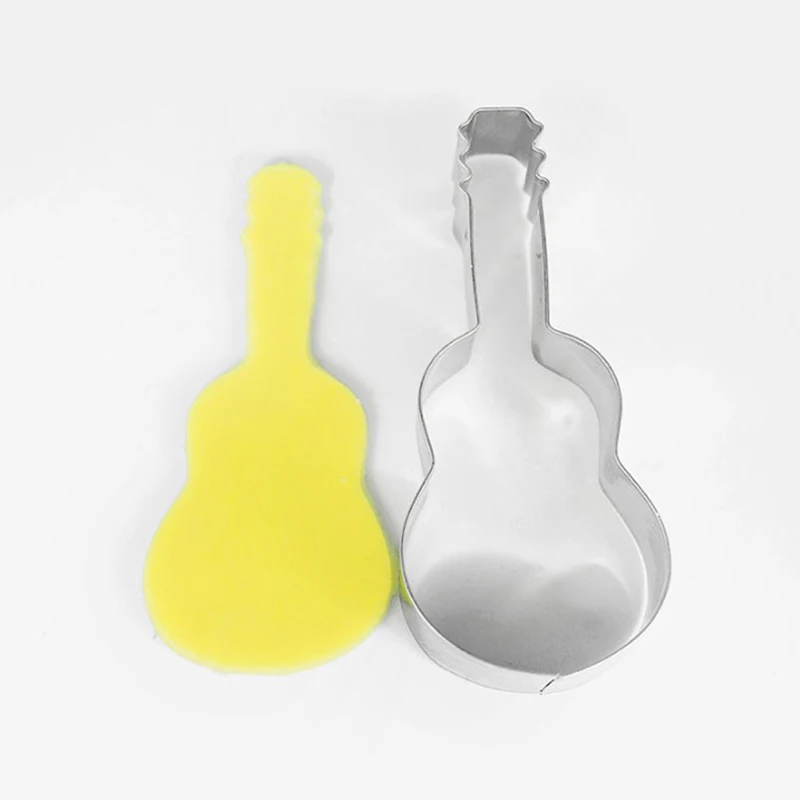 Форма для печенья в форме музыкальной гитары, форма для сладкой выпечки из нержавеющей стали
Форма для печенья в форме музыкальной гитары, форма для сладкой выпечки из нержавеющей стали