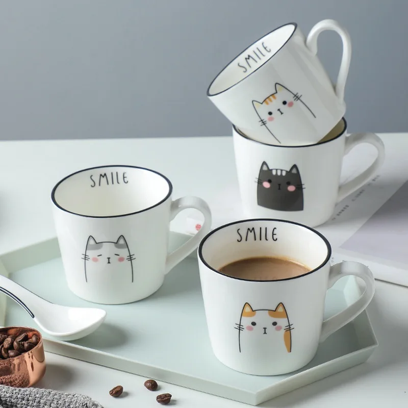Household Ceramic Cup Creative Cat Cup Milk Breakfast Cup Parent-Child Mug Tea Cup High-Looking Afternoon Tea
Household Ceramic Cup Creative Cat Cup Milk Breakfast Cup Parent-Child Mug Tea Cup High-Looking Afternoon Tea