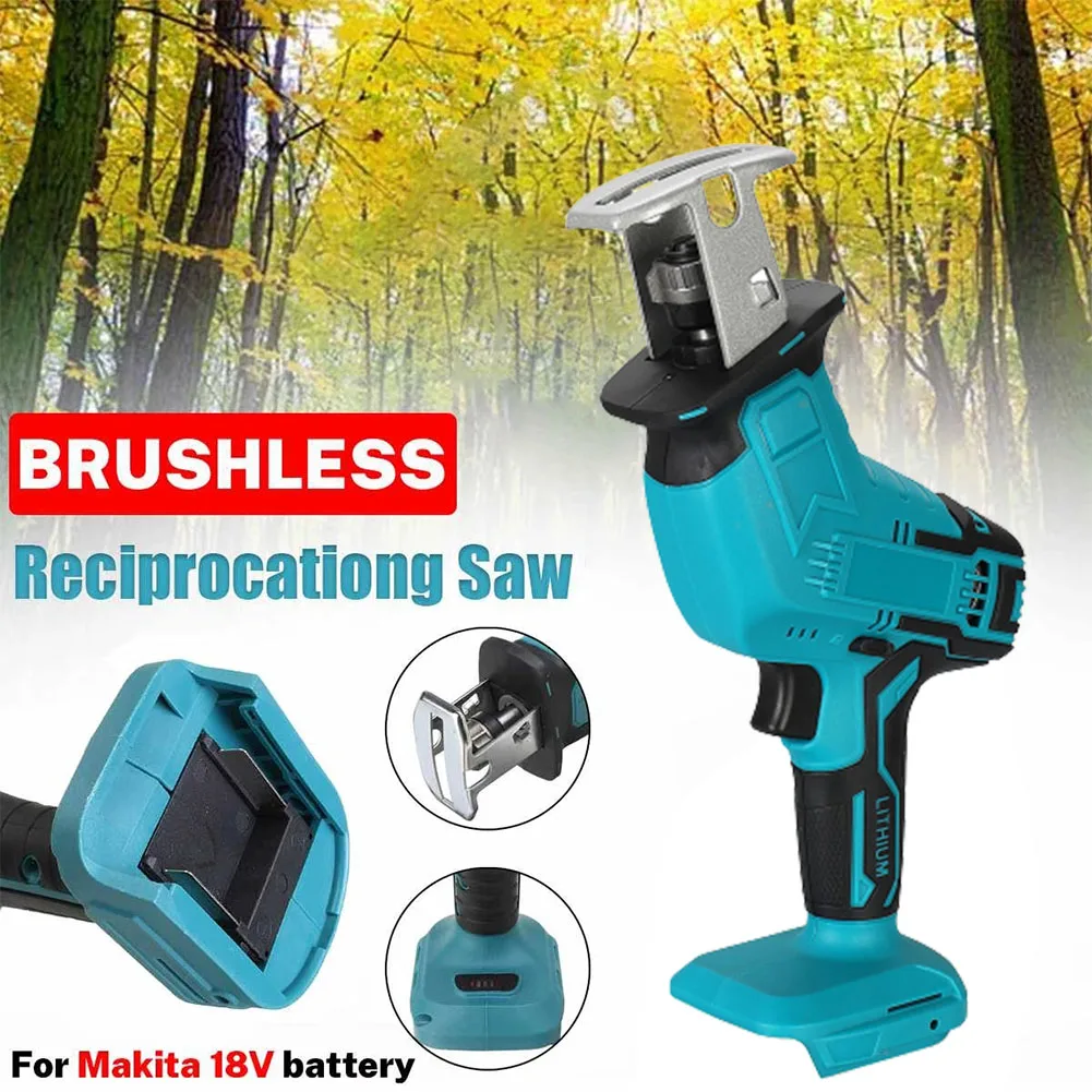18V Portable Cordless Electric Reciprocating Saw Replacement Metal Wood Cutting Machine Tool For Makita 18V Lithium Ion Battery
18V Portable Cordless Electric Reciprocating Saw Replacement Metal Wood Cutting Machine Tool For Makita 18V Lithium Ion Battery