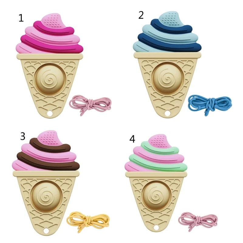 Silicone Baby Teether Ice Cream Shape Infant Teething Toy Chewing Toy Toddlers Supplies Newborn Essential for Boys Girls
Silicone Baby Teether Ice Cream Shape Infant Teething Toy Chewing Toy Toddlers Supplies Newborn Essential for Boys Girls