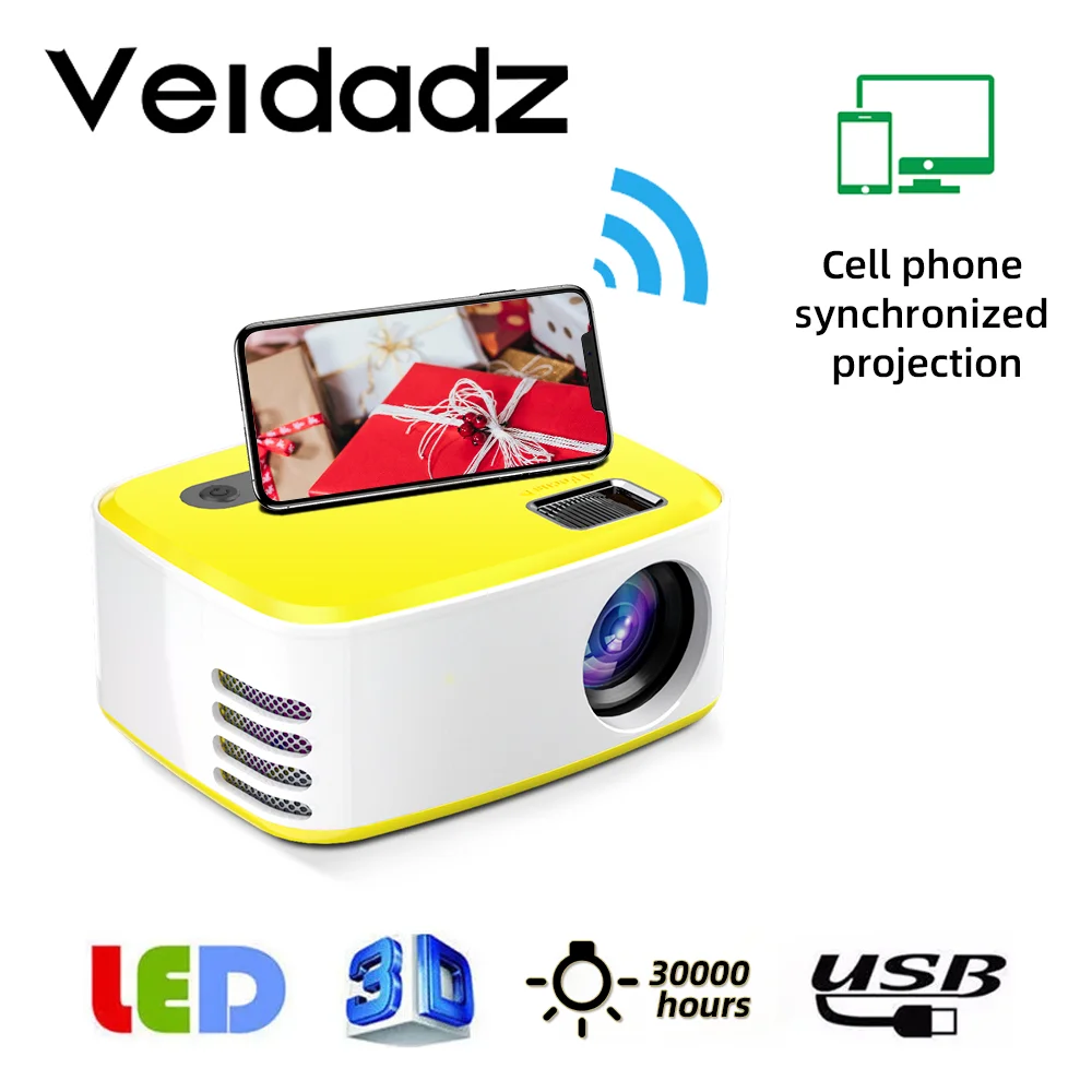 Мини-проектор VEIDAIDZ T21 с поддержкой 1080P, портативный домашний кинотеатр с синхронизацией, светодиодный проектор для телефонов на Android, iPhone, iPad
Мини-проектор VEIDAIDZ T21 с поддержкой 1080P, портативный домашний кинотеатр с синхронизацией, светодиодный проектор для телефонов на Android, iPhone, iPad
