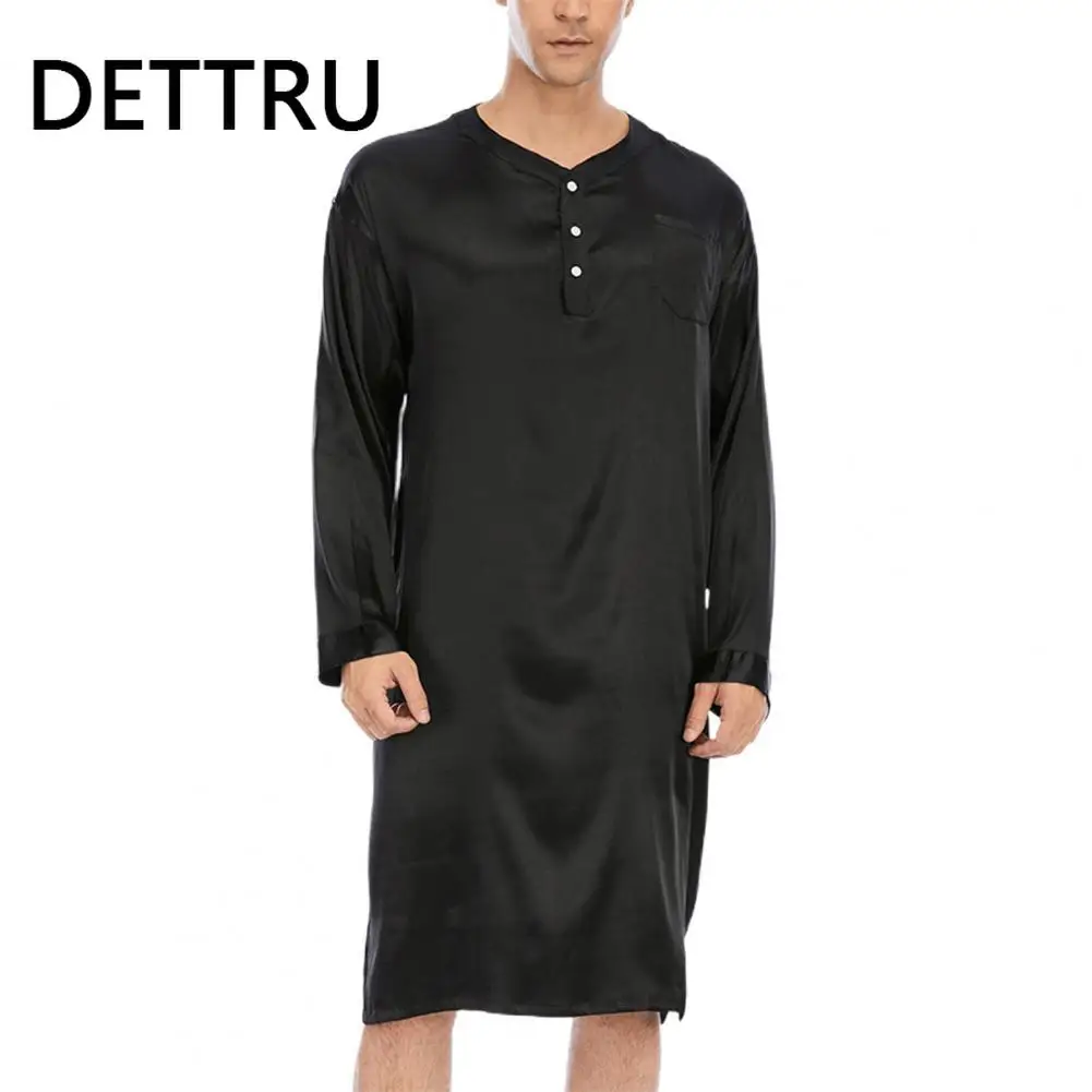 2021 Men Midcalf Pullover Ice Silk Pajama Round Neck with Pocket Ultra-soft Indoor Casual Wear Easy to Wear for Indoor
2021 Men Midcalf Pullover Ice Silk Pajama Round Neck with Pocket Ultra-soft Indoor Casual Wear Easy to Wear for Indoor