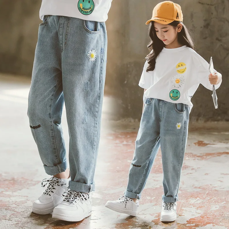 Fashion Teen Girls Ripped Hole Pencil Pants Casual Style School Denim High Waist Trousers Children Stretch Destroy Jeans 4-16Yrs
Fashion Teen Girls Ripped Hole Pencil Pants Casual Style School Denim High Waist Trousers Children Stretch Destroy Jeans 4-16Yrs
