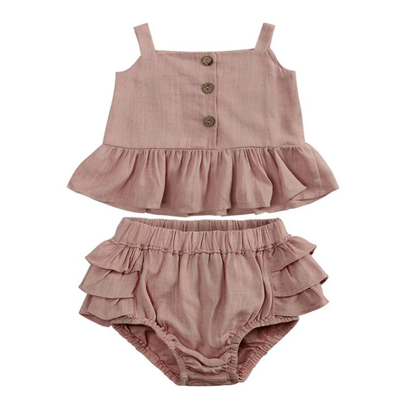 Костюм для маленьких девочек, Однотонная футболка без рукавов + шорты из ПП, комплект летней одежды в Корейском стиле для маленьких девочек
Костюм для маленьких девочек, Однотонная футболка без рукавов + шорты из ПП, комплект летней одежды в Корейском стиле для маленьких девочек