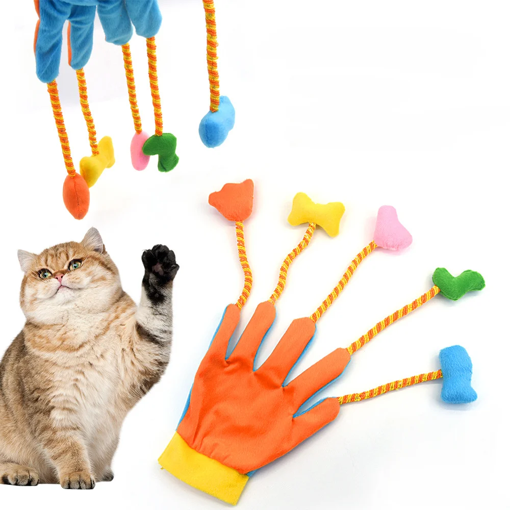 Cat Teaser Toys Creative Funny Animal Products Interactive Feather Plush Toys Gloves Kittens And Big Cats Increase Feeling
Cat Teaser Toys Creative Funny Animal Products Interactive Feather Plush Toys Gloves Kittens And Big Cats Increase Feeling