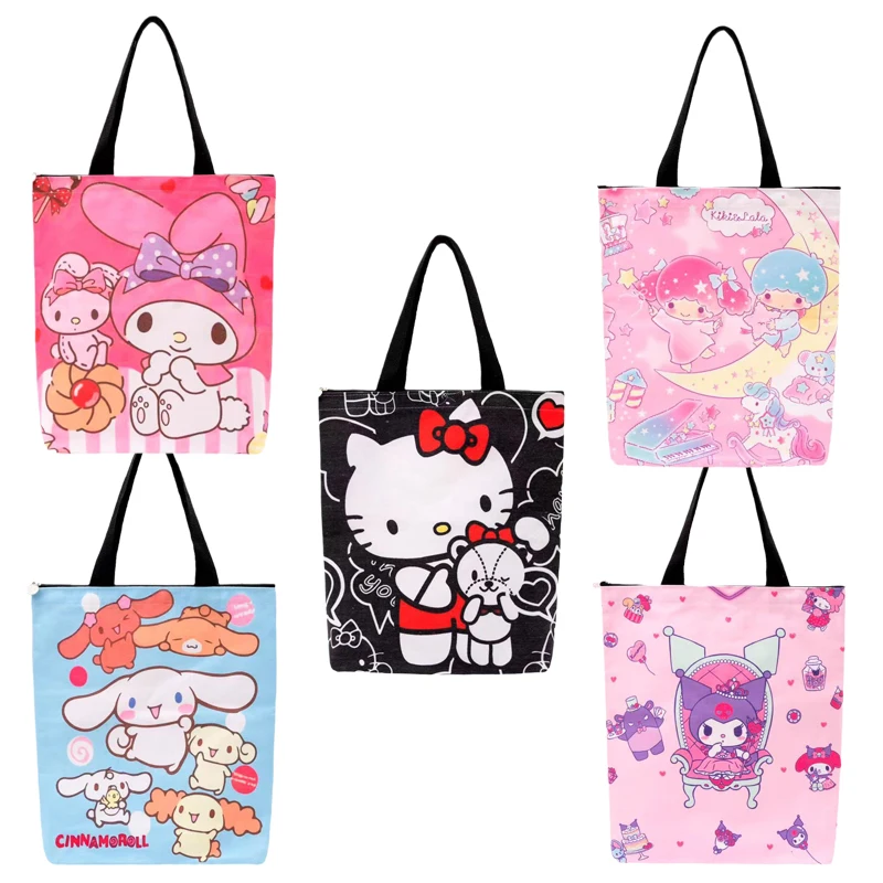 Sanrioed Kuromi My Melody Cinnamoroll Kittys Little TwinStar Cartoon Canvas Shoulder Bags Anime Kawaii Shopping Bag Handbag Gift
Sanrioed Kuromi My Melody Cinnamoroll Kittys Little TwinStar Cartoon Canvas Shoulder Bags Anime Kawaii Shopping Bag Handbag Gift