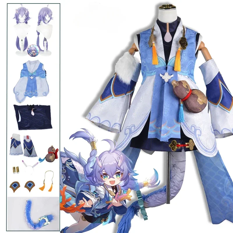 Bailu Cosplay Game Honkai Star Rail Costume Tail Wig Party Halloween Cosplay Costumes Women Role Play
Bailu Cosplay Game Honkai Star Rail Costume Tail Wig Party Halloween Cosplay Costumes Women Role Play