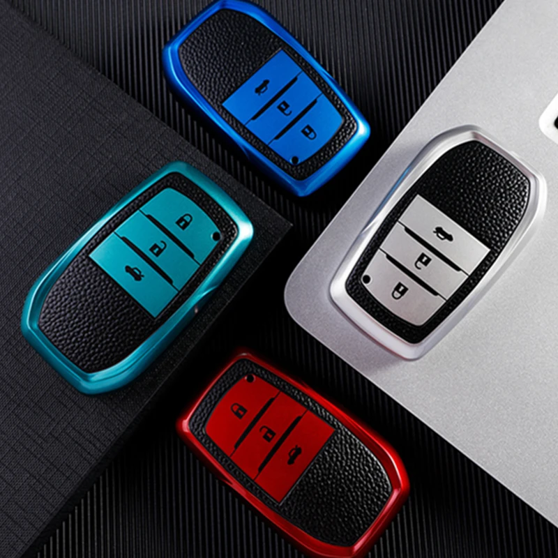 Leather TPU Car Remote Key Case Cover Shell Fob For Toyota Corolla Prius Camry CHR C-HR RAV4 Altis Land Cruiser Prado Keyless
Leather TPU Car Remote Key Case Cover Shell Fob For Toyota Corolla Prius Camry CHR C-HR RAV4 Altis Land Cruiser Prado Keyless