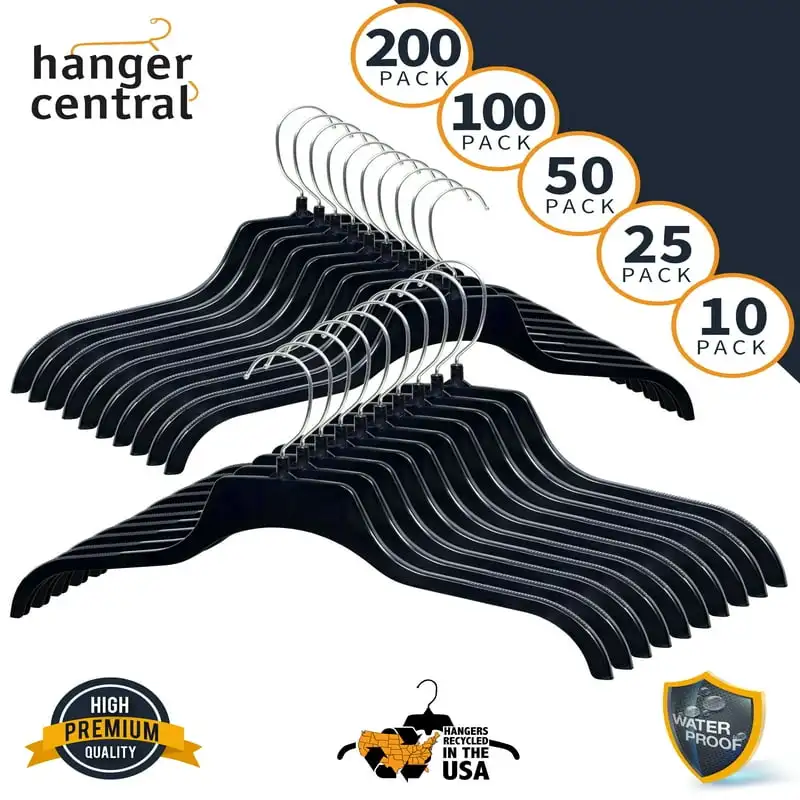 Plastic Non Slip Clothing Hanger, Swivel Hook, 17 inch, 10 Pack, Black Hangers Bag hanger Lingerie hanger Groom hanger Rattan wa
Plastic Non Slip Clothing Hanger, Swivel Hook, 17 inch, 10 Pack, Black Hangers Bag hanger Lingerie hanger Groom hanger Rattan wa