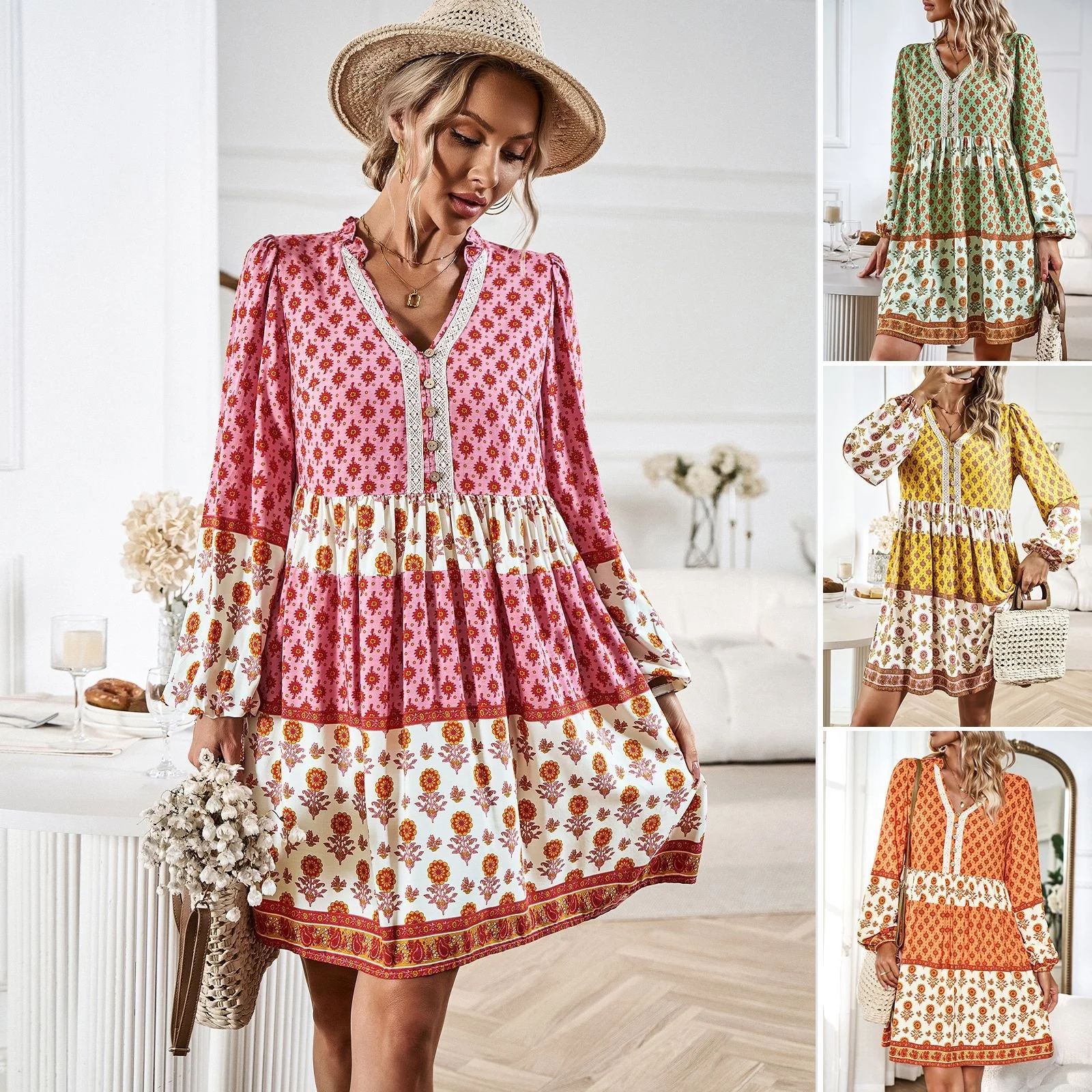 2023 повседневное элегантное платье с принтом, женское осеннее повседневное богемное платье средней длины для отпуска
2023 повседневное элегантное платье с принтом, женское осеннее повседневное богемное платье средней длины для отпуска