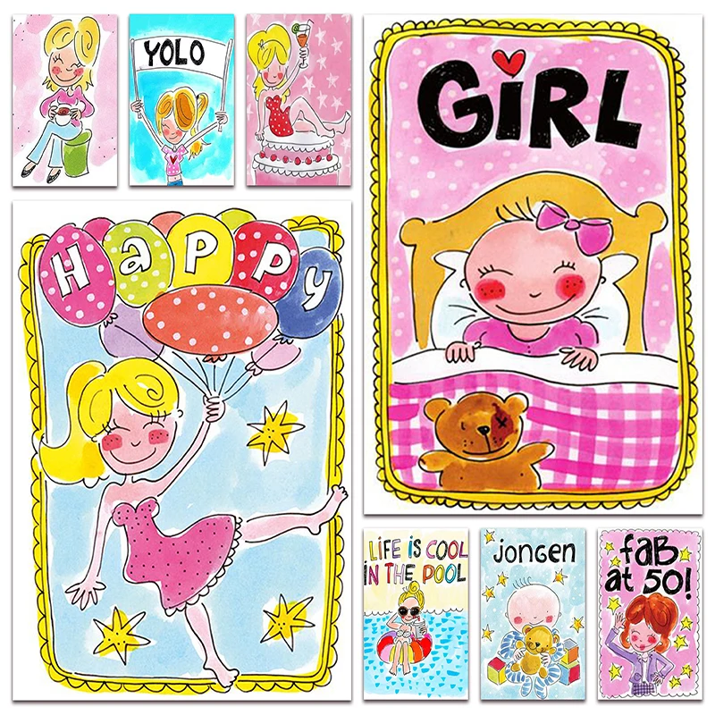 New DIY Full Diamond mosaic Blond Amsterdam Cartoon Girl 5D Diamond painting embroidery Comic boy cross stitch Home decor E131
New DIY Full Diamond mosaic Blond Amsterdam Cartoon Girl 5D Diamond painting embroidery Comic boy cross stitch Home decor E131