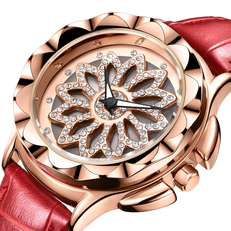 Women's Waterproof Watches Diamond-Studded Luminous Reloj Mujer Watch Turning Quartz Watch for Women Wristwatch Relogio Feminino
Women's Waterproof Watches Diamond-Studded Luminous Reloj Mujer Watch Turning Quartz Watch for Women Wristwatch Relogio Feminino