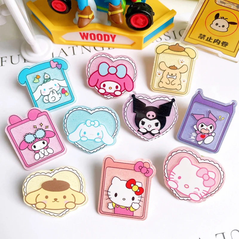 10 Pcs New Lovely Sanrio Cartoon Animal Kitten, Rabbit Acrylic Scrapbook Diy Jewellery Hairpin Brooch Badge Accessories Decorate
10 Pcs New Lovely Sanrio Cartoon Animal Kitten, Rabbit Acrylic Scrapbook Diy Jewellery Hairpin Brooch Badge Accessories Decorate
