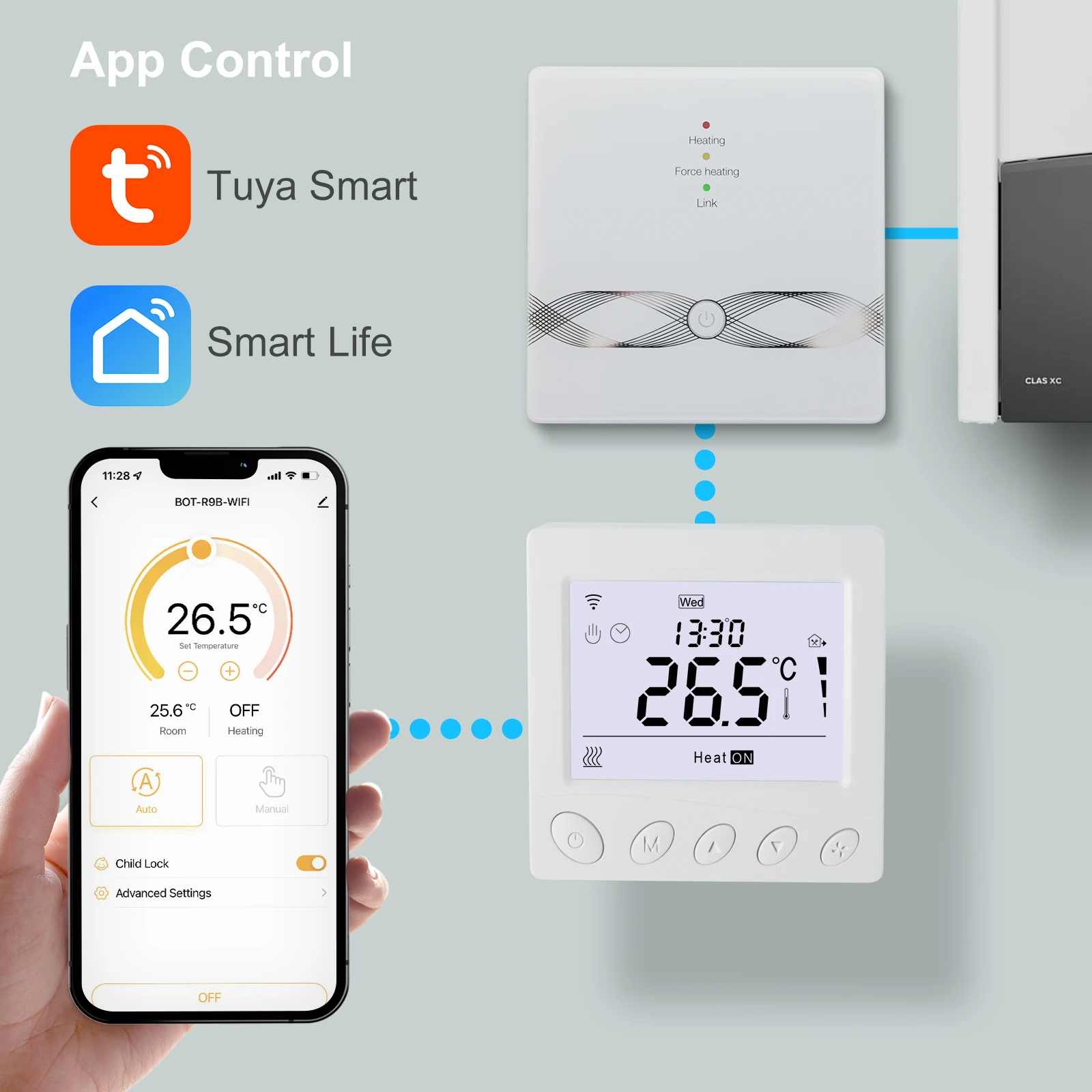 New WiFi Smart Thermostat Temperature Controller for Electric floor Heating Gas Boiler Works with Alexa Google Home
New WiFi Smart Thermostat Temperature Controller for Electric floor Heating Gas Boiler Works with Alexa Google Home