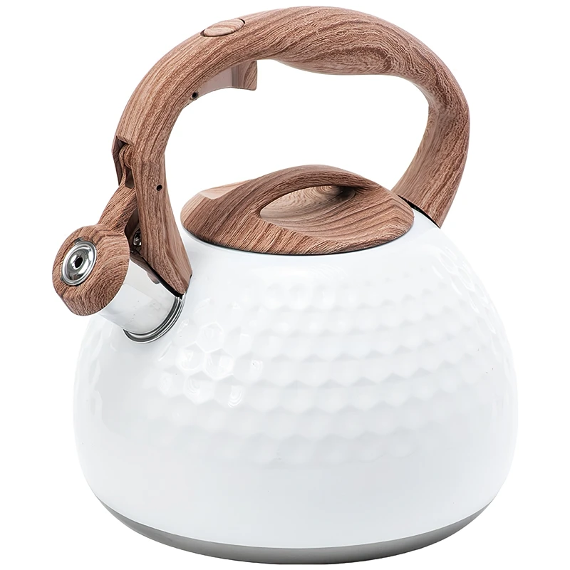 Whistle Stainless Steel Boil Water Kettle Green Hammer Grain Pot Wood Grain Handle Induction Cooker Household Kitchen Supplies
Whistle Stainless Steel Boil Water Kettle Green Hammer Grain Pot Wood Grain Handle Induction Cooker Household Kitchen Supplies