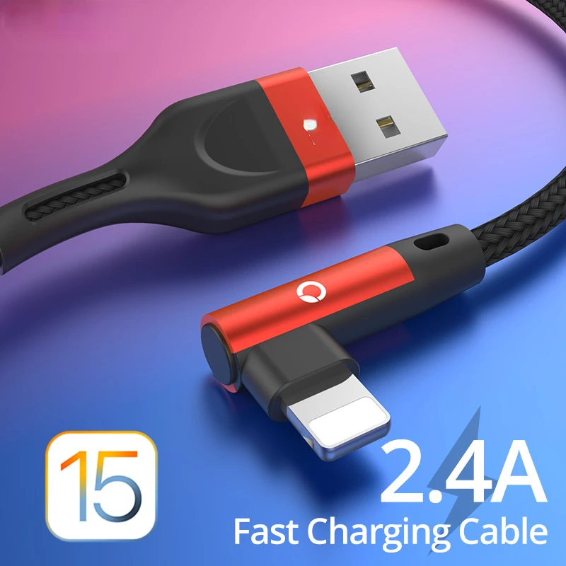 PZOZ For iphone 13 12 11 pro Xr Xs Max 8 7s 6 plus 6s 5 5s se ipad cable USB Cable Fast Charging 90 Degree usb cable For iphone
PZOZ For iphone 13 12 11 pro Xr Xs Max 8 7s 6 plus 6s 5 5s se ipad cable USB Cable Fast Charging 90 Degree usb cable For iphone
