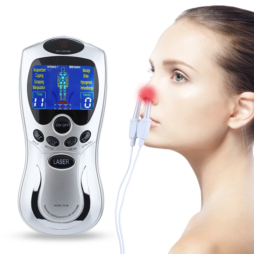Nose Rhinitis Sinusitis Allergy Laser Therapy Treatment EMS Tens Massager Dual Frequency Pulse Nose Care Device Health Care Tool
Nose Rhinitis Sinusitis Allergy Laser Therapy Treatment EMS Tens Massager Dual Frequency Pulse Nose Care Device Health Care Tool