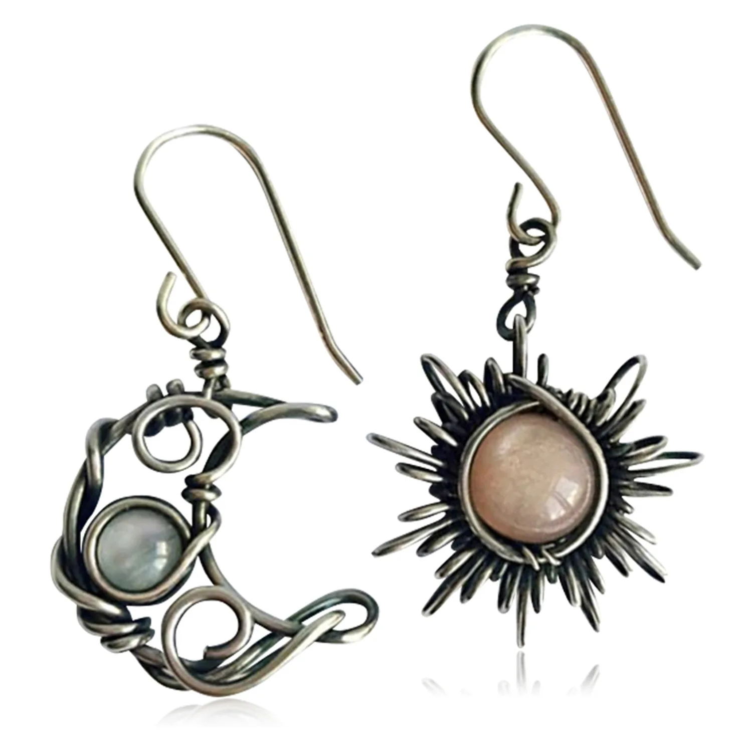 Boho Style Sun Moon Earrings For Women Silver Color Round Crystal Drop Party Christmas Earring Female Bohemia Jewelry Gift
Boho Style Sun Moon Earrings For Women Silver Color Round Crystal Drop Party Christmas Earring Female Bohemia Jewelry Gift