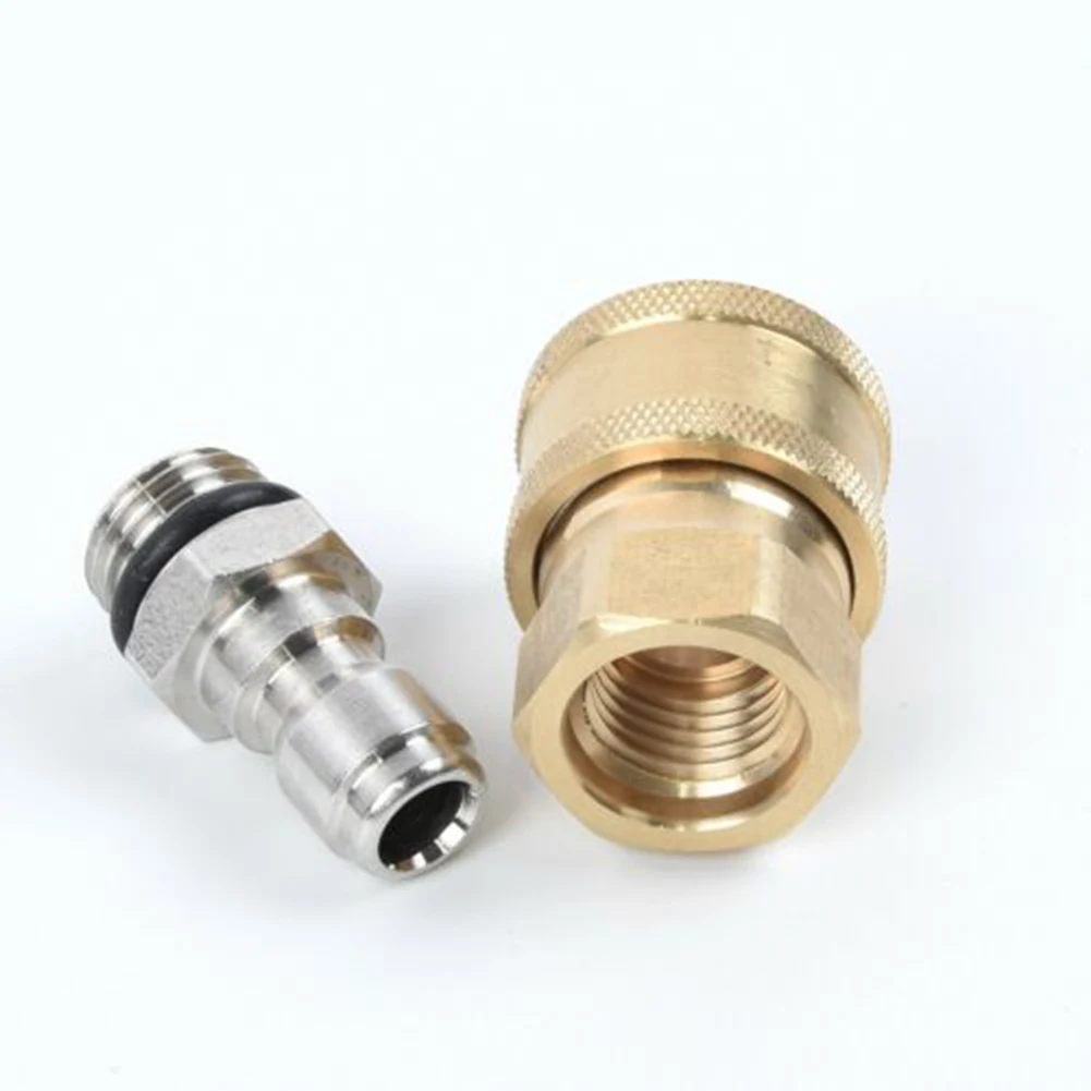 1/4'' Male M22/14 Female Plug Brass Connector Adapters Pressure Washer Quick Release Connect Fitting Coupling Connector Adapter
1/4'' Male M22/14 Female Plug Brass Connector Adapters Pressure Washer Quick Release Connect Fitting Coupling Connector Adapter