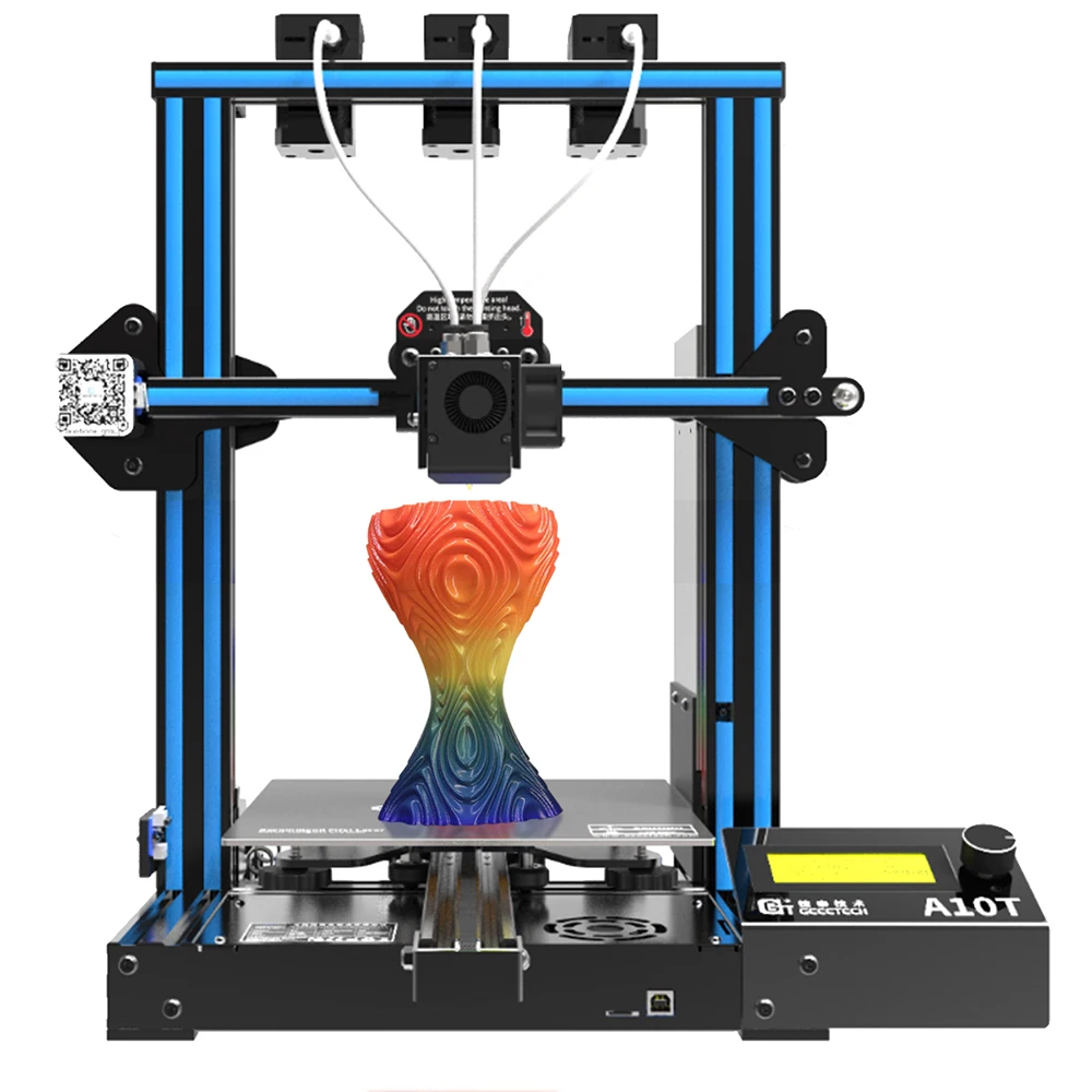 Geeetech A10T 3D Printer 3 in 1 out Mix-color Upgrade GT2560 V4.0 Controlboard Open Source 220x220x250mm LCD2004 FDM CE
Geeetech A10T 3D Printer 3 in 1 out Mix-color Upgrade GT2560 V4.0 Controlboard Open Source 220x220x250mm LCD2004 FDM CE