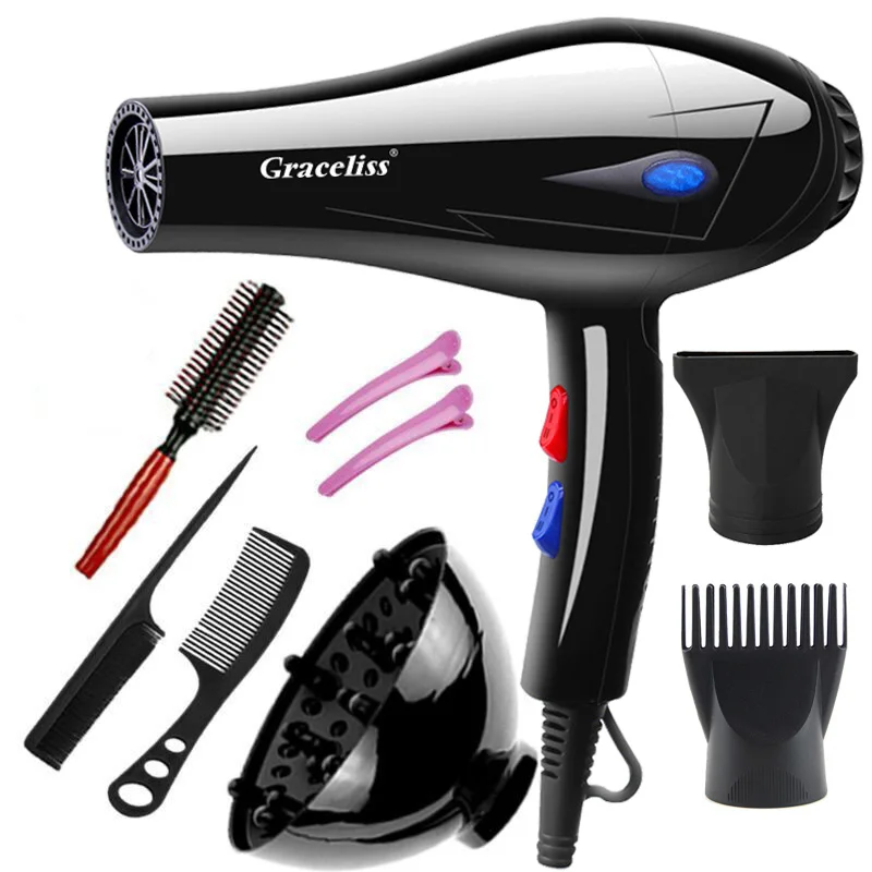 1800W 3800W 110V US or 220V EU Plug Hot Cold Wind Professional Hair Dryer Blow dryer Hairdryer For Hair Salon for Household Use
1800W 3800W 110V US or 220V EU Plug Hot Cold Wind Professional Hair Dryer Blow dryer Hairdryer For Hair Salon for Household Use