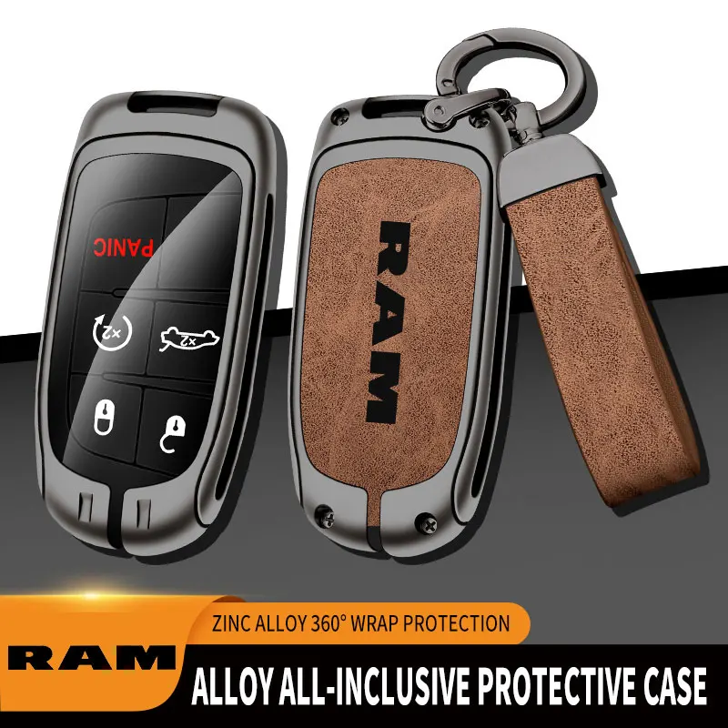 

Zinc Alloy Car Key Cover For Dodge RAM Car Key Case Auto Accessories For Dodge RAM Remote Control Protector RAM 1500 2500 3500