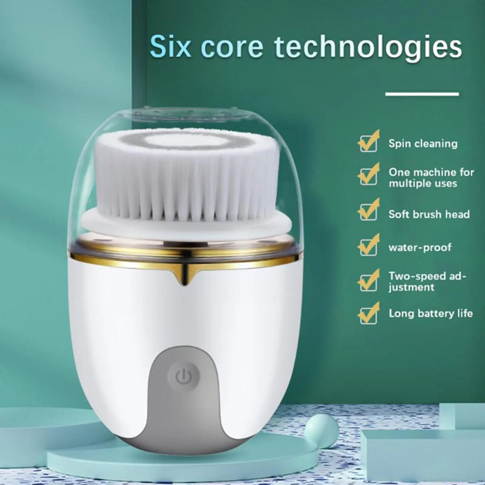 3 in 1 Face Cleansing Brush High speed Facial Brush Wash Face Machine Cleaning Electric Massage Face Deep Pore Skin Brush C K4P0
3 in 1 Face Cleansing Brush High speed Facial Brush Wash Face Machine Cleaning Electric Massage Face Deep Pore Skin Brush C K4P0