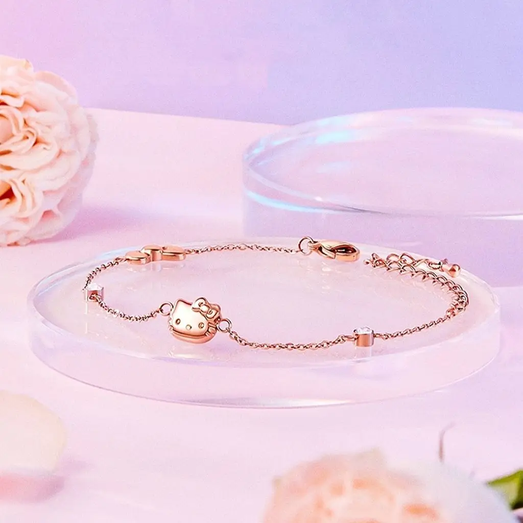 20Cm 925 Sterling Silver Bracelet Sanrios Hello Kitty Summer Sweet Bracelet Girlfriend Bracelet Valentine's Day Girlfriend Gift
20Cm 925 Sterling Silver Bracelet Sanrios Hello Kitty Summer Sweet Bracelet Girlfriend Bracelet Valentine's Day Girlfriend Gift