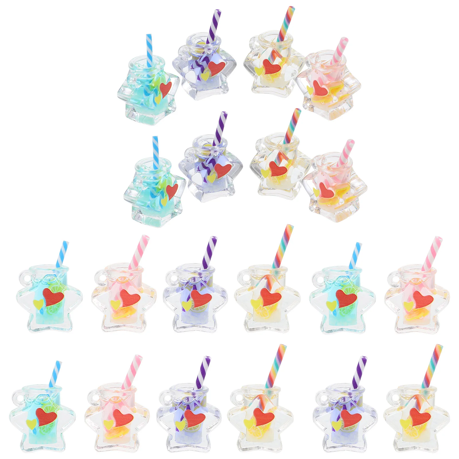 20 Pcs Crafts Hanging Cup Charm Milk Tea Pendants Necklaces Resin Bottle DIY Charms
20 Pcs Crafts Hanging Cup Charm Milk Tea Pendants Necklaces Resin Bottle DIY Charms