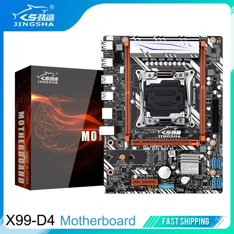 X99-D4 Gaming Motherboard M-ATX DDR4 SATA3.0 USB3.0 NVME M.2 WIFI SSD Support Intel Xeon E5 V3 V4 LGA2011-3 Series Processors
X99-D4 Gaming Motherboard M-ATX DDR4 SATA3.0 USB3.0 NVME M.2 WIFI SSD Support Intel Xeon E5 V3 V4 LGA2011-3 Series Processors
